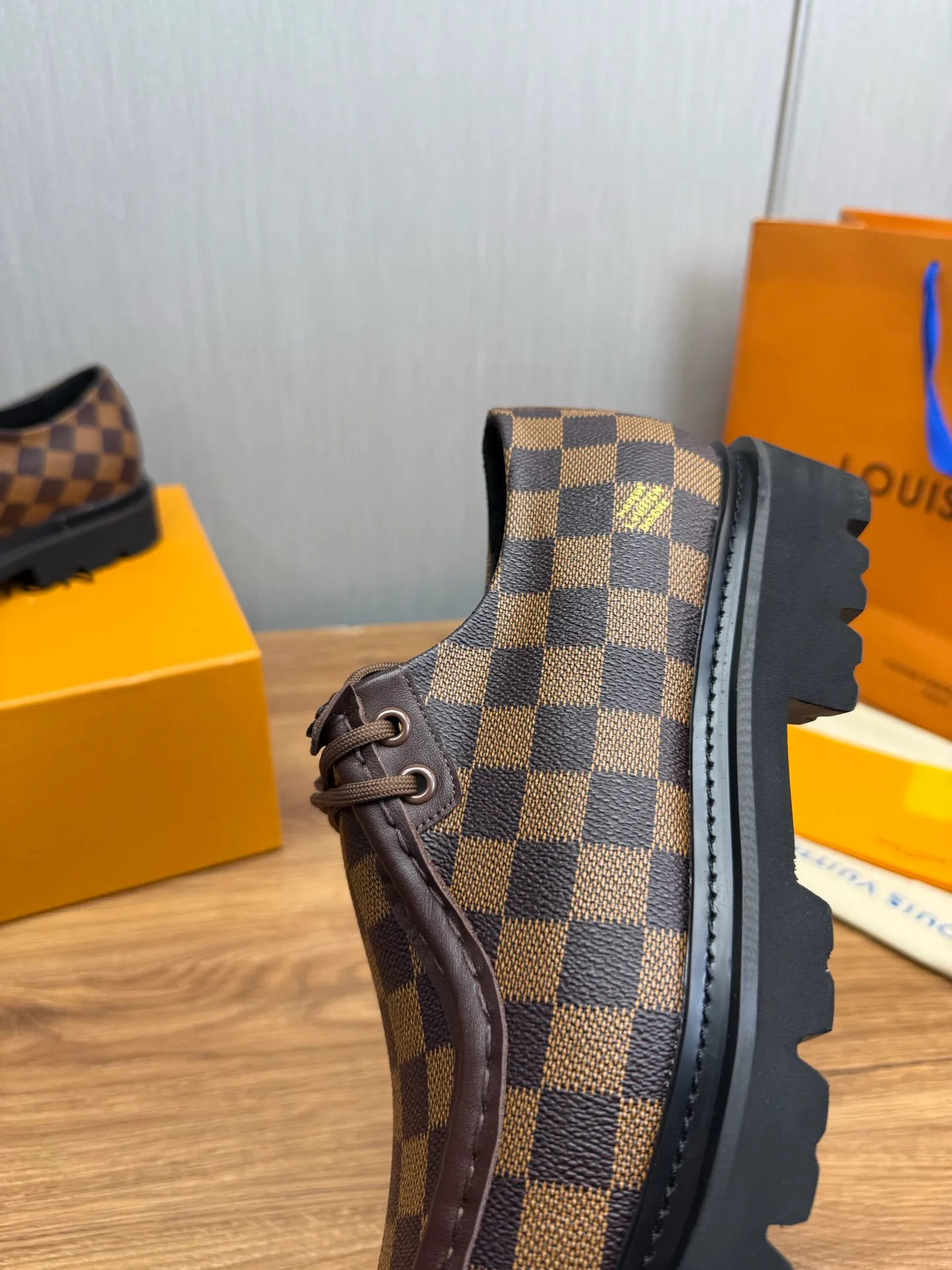 Factory 680💰 LV. Men's business casual leather shoes, all made of imported original brand leather, just to create a more comfortable wearing experience, original non-slip and wear-resistant outsole ✔️16-45 (38.45 non-returnable)